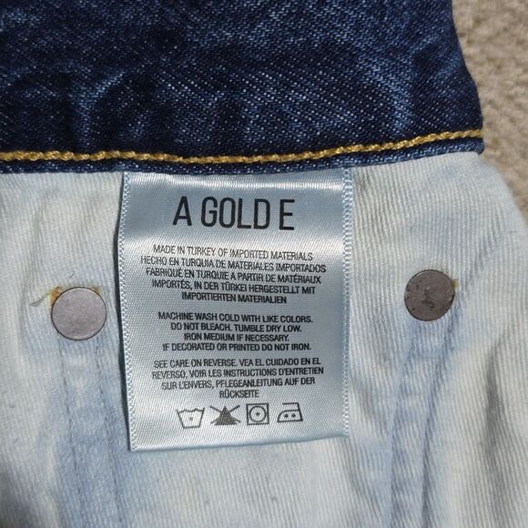 AGOLDE Quinn High Rise Distressed Denim Mini Skirt - Size 26/2 - Picture 4 of 15